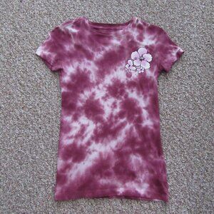 Women's Aeropostale Classic Crew Tie Dye Short Sleeve T-Shirt Size XS